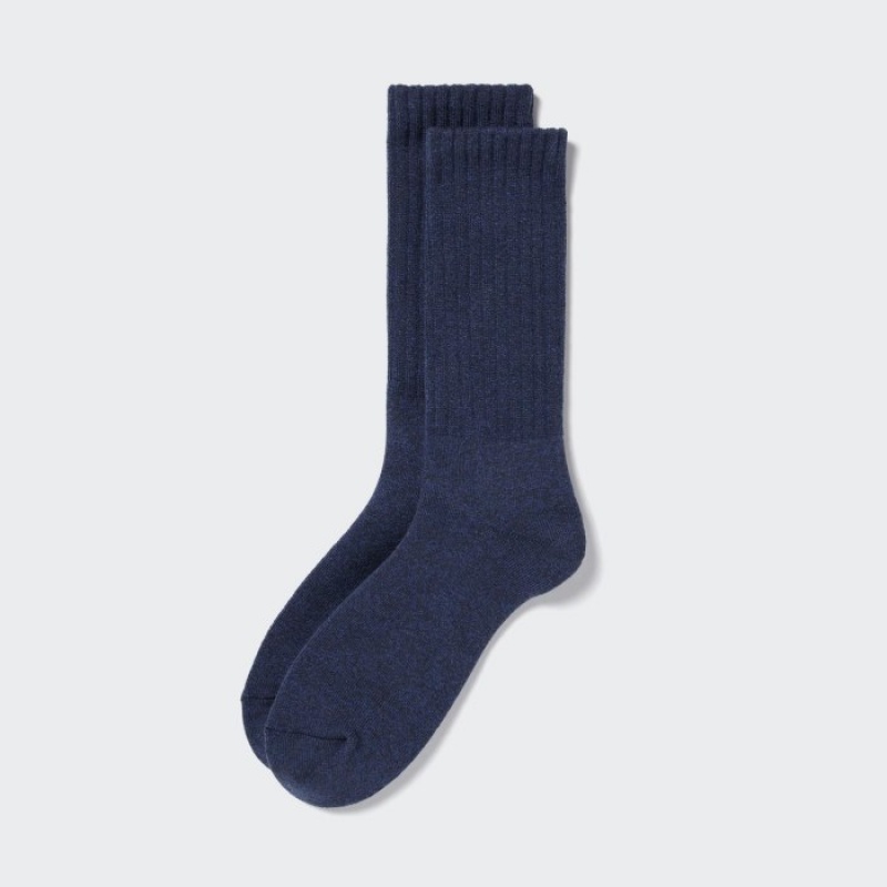 Uniqlo HEATTECH Pile-Gefütterte Socken Herren Blau | JYHS-30789