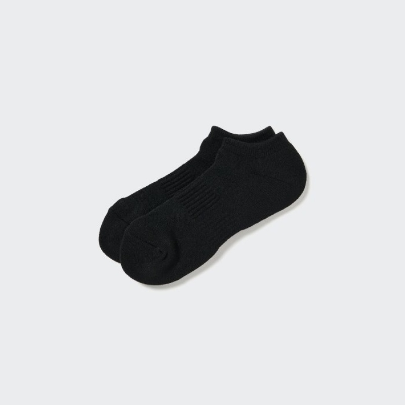 Uniqlo HEATTECH Pile Kurzes Socken Herren Schwarz | LSIH-58026