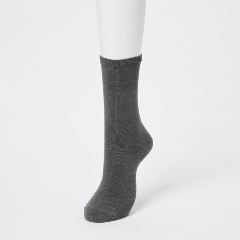 Uniqlo HEATTECH Socken Damen Schwarz | KIHA-71264