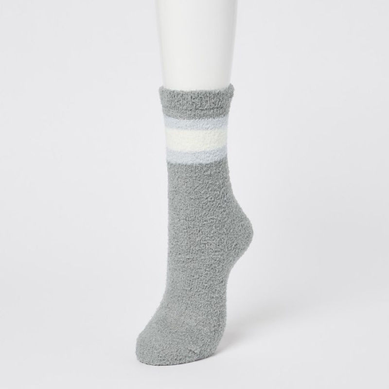 Uniqlo HEATTECH Soft Fluffy Socken Damen Dunkelbraun | IGTD-47356