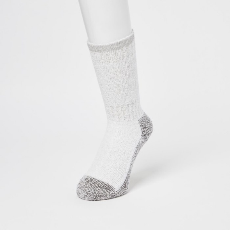 Uniqlo HEATTECH Soft Pile Heather Socken Herren Hellgrau | ETOK-57431