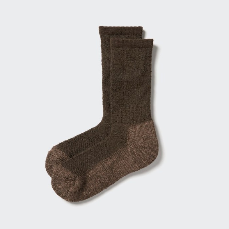 Uniqlo HEATTECH Soft Pile Heather Socken Herren Dunkelbraun | DZFS-53679