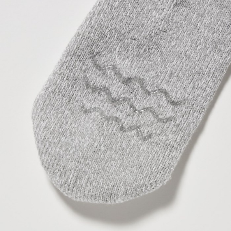 Uniqlo HEATTECH Soft Pile Heather Socken Herren Grau | EXTS-63215