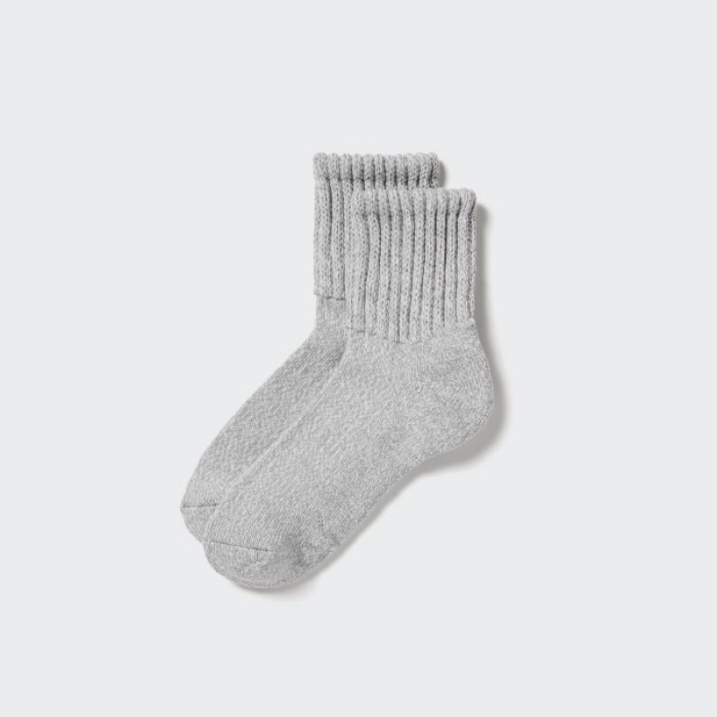 Uniqlo HEATTECH Soft Pile Heather Socken Herren Grau | EXTS-63215