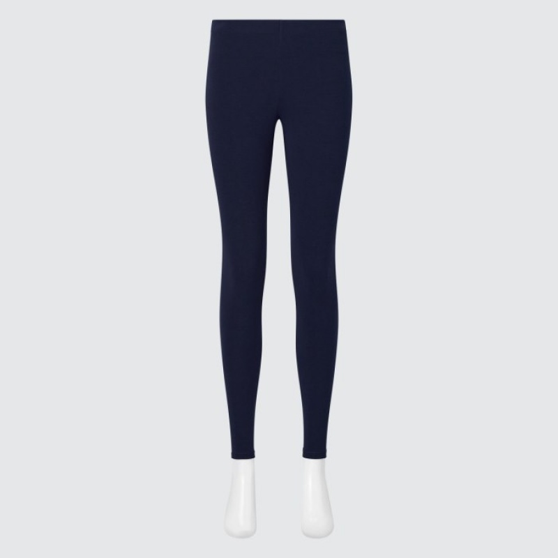 Uniqlo HEATTECH Ultra Warm Leggings Damen Navy | NMLG-29316