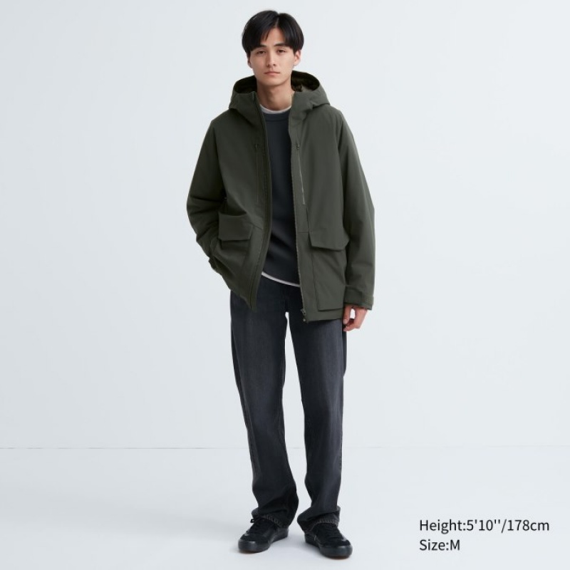 Uniqlo Hybrid (3D Cut) Daunenparka Damen Dunkelgrau | MTAG-82746