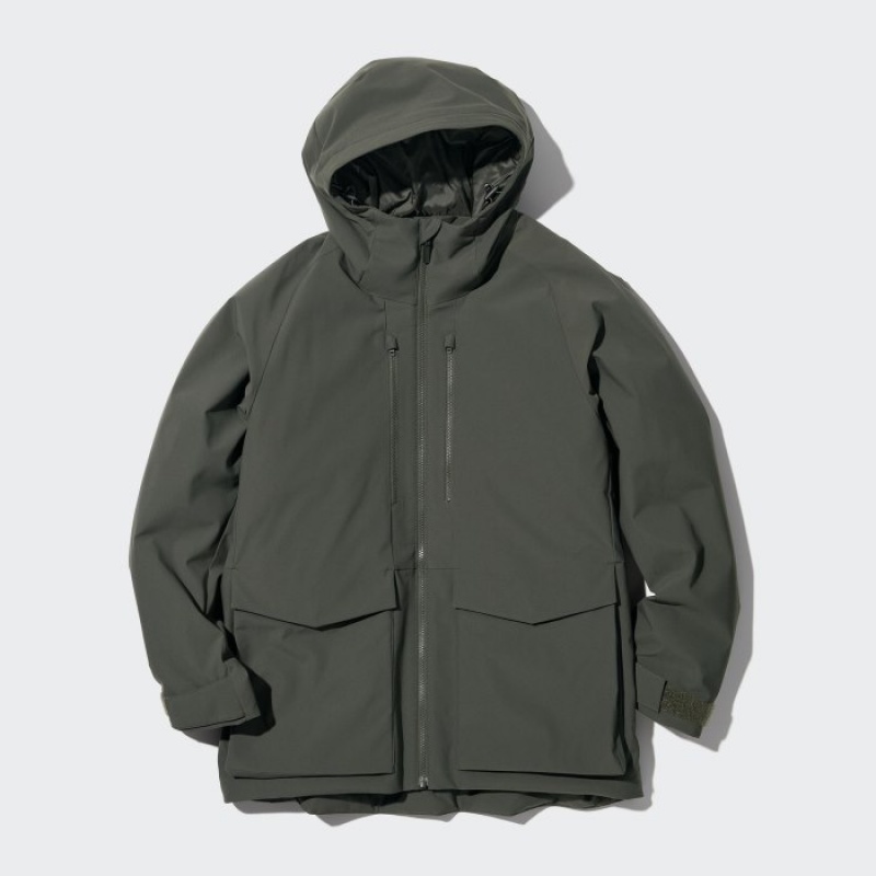 Uniqlo Hybrid (3D Cut) Daunenparka Damen Dunkelgrau | MTAG-82746