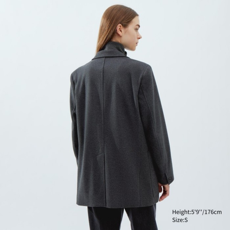 Uniqlo Jersey Tailored Jacket Blazer Damen Dunkelbraun | IHCZ-78591