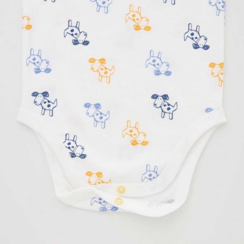 Uniqlo Joy of Print Long Sleeve Body Baby Weiß | FXWL-85374