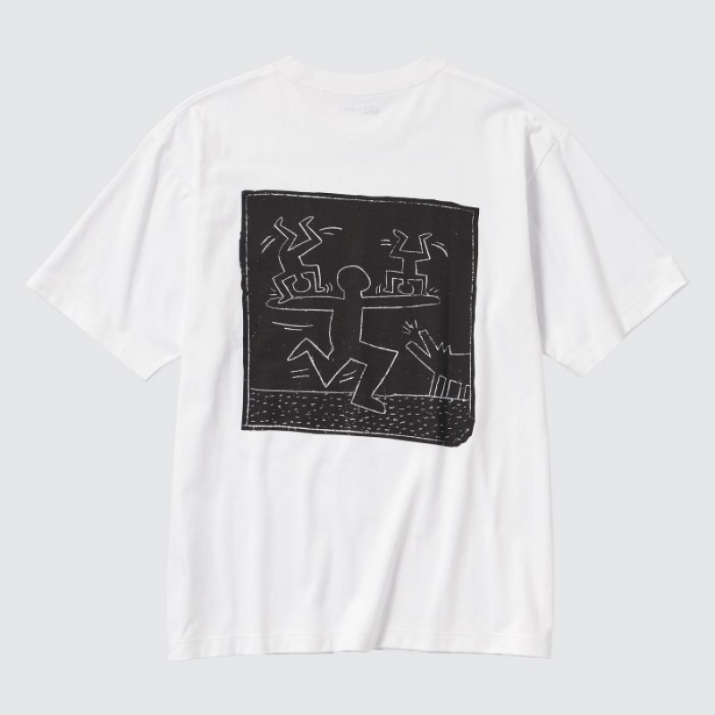 Uniqlo Keith Haring UT (Kurzes Sleeve) Graphic T Shirt Damen Weiß | FREH-94083