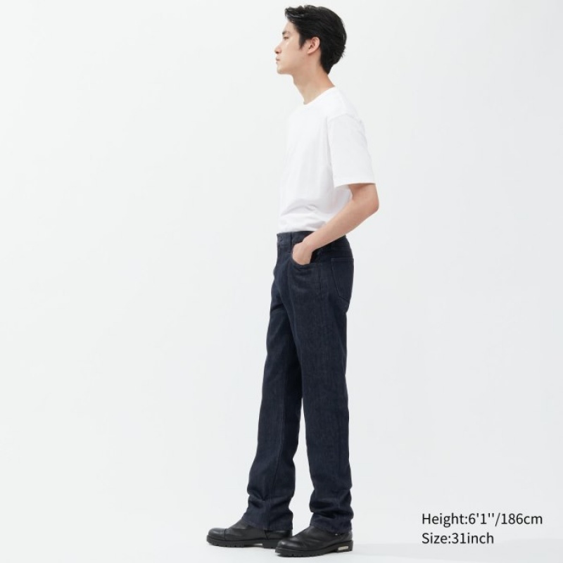 Uniqlo Klassische Cut Jeans Herren Blau | MQNS-80462