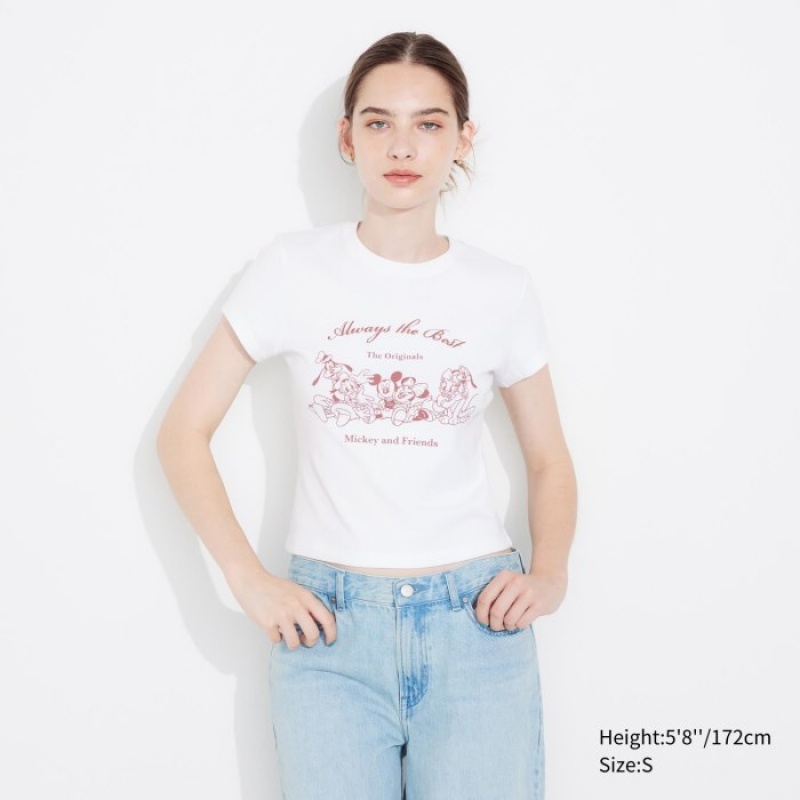 Uniqlo Kollektion UT (Kurzes-Sleeve) Graphic T Shirt Damen Weiß | JYVC-23795