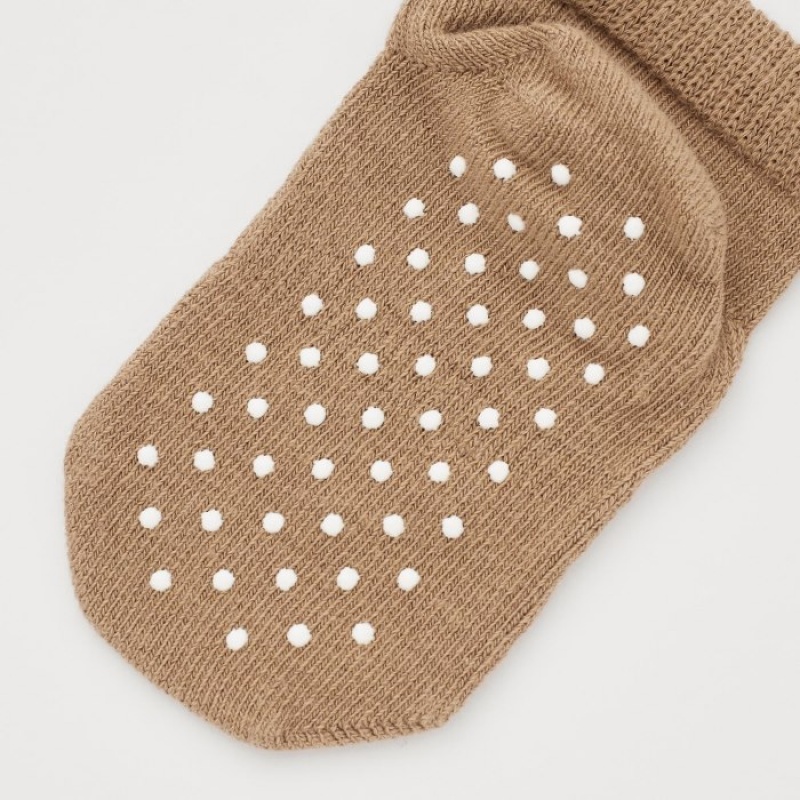 Uniqlo Kurzes (2 Pairs) Socken Baby Beige | RJBS-30187