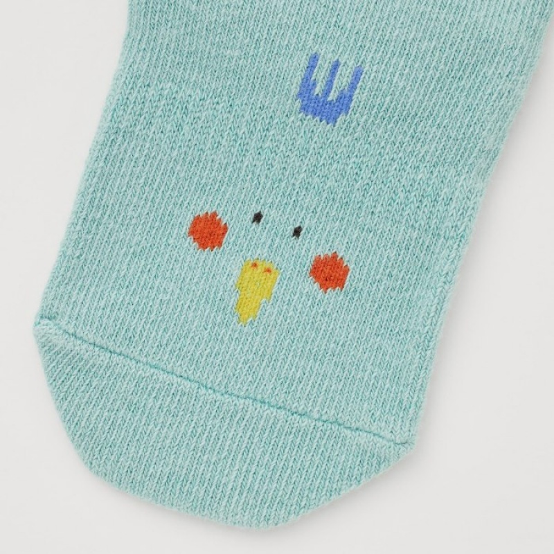 Uniqlo Kurzes (2 Pairs) Socken Baby Grün | JTCD-39241