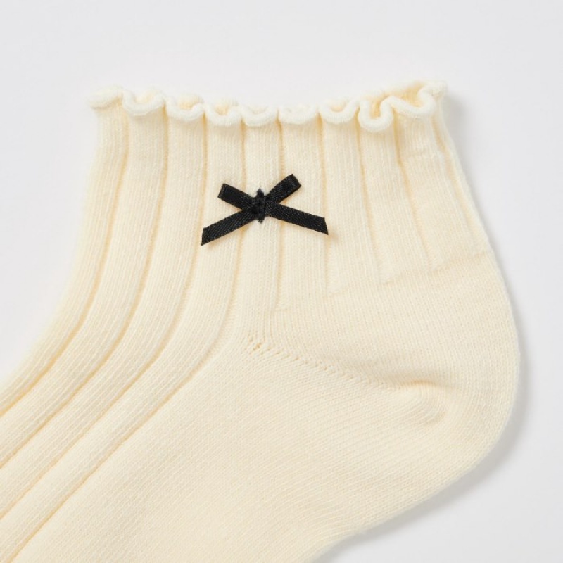 Uniqlo Kurzes 3 Pack Socken Kinder Natural | YMRT-01837