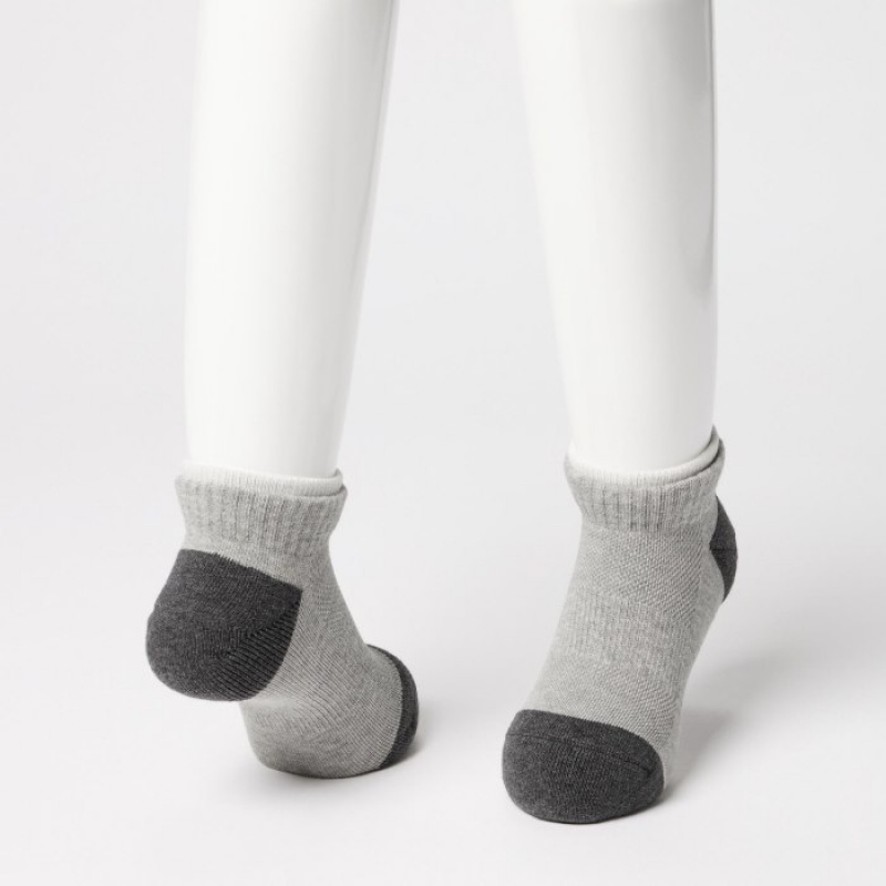 Uniqlo Kurzes (3 Pairs) Socken Kinder Dunkelgrau | FYRC-47952