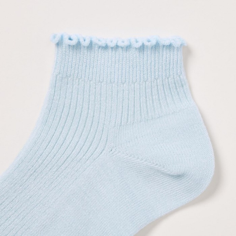 Uniqlo Kurzes (3 Pairs) Socken Kinder Hellblau | YIGN-68039