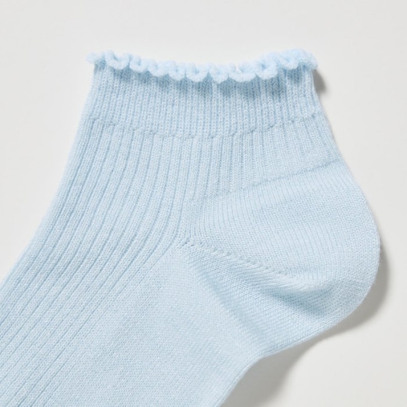 Uniqlo Kurzes (3 Pairs) Socken Kinder Hellblau | YIGN-68039