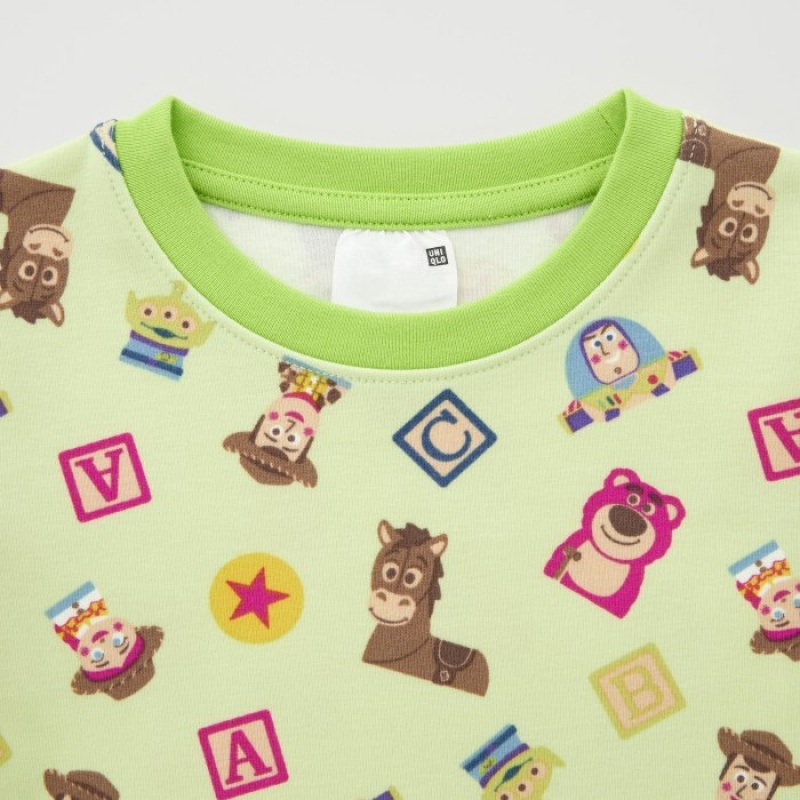 Uniqlo Long Sleeve Pyjama Baby Hellgrün | UVYB-15697