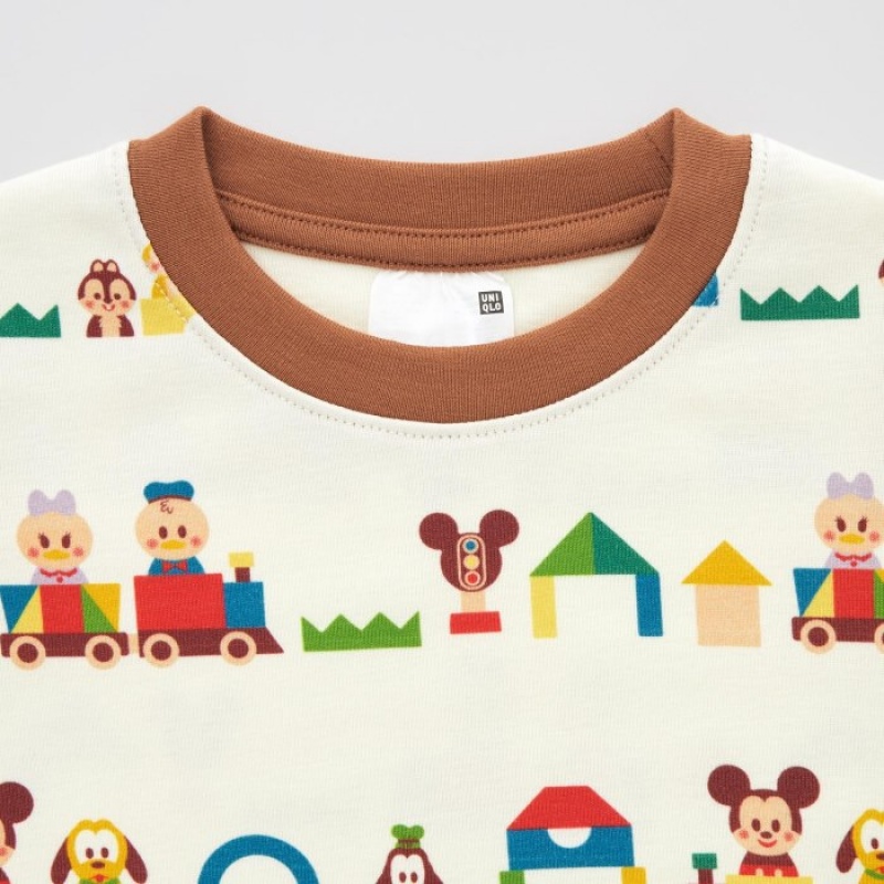 Uniqlo Long Sleeve Pyjama Baby Weiß | RAZY-92763