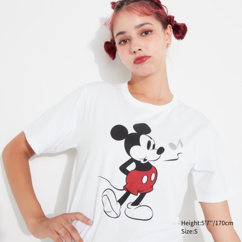 Uniqlo MAGIC FOR ALL FOREVER UT (Kurzes-Sleeve) Graphic T Shirt Damen Weiß | OMYR-68147