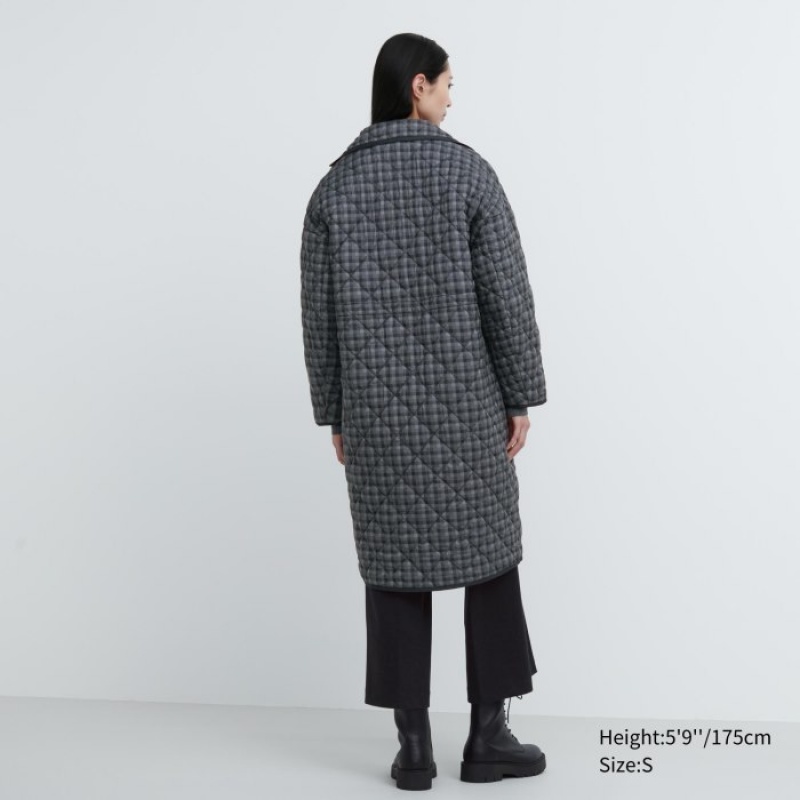 Uniqlo PUFFTECH Oversized (Warm Gepolstert) Daunenmäntel Damen Grau | XVCM-48375