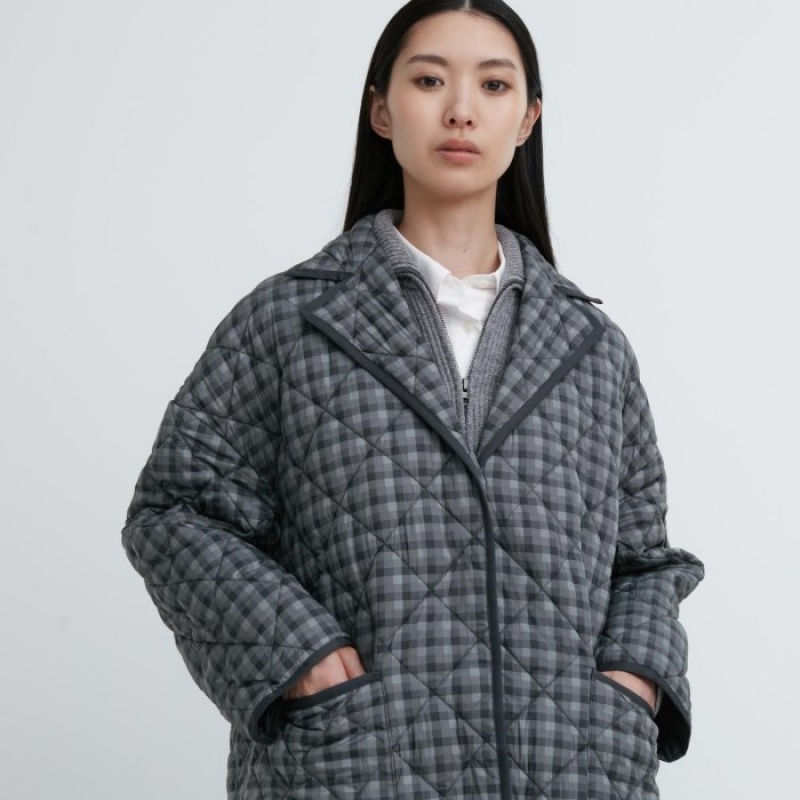 Uniqlo PUFFTECH Oversized (Warm Gepolstert) Daunenmäntel Damen Grau | XVCM-48375