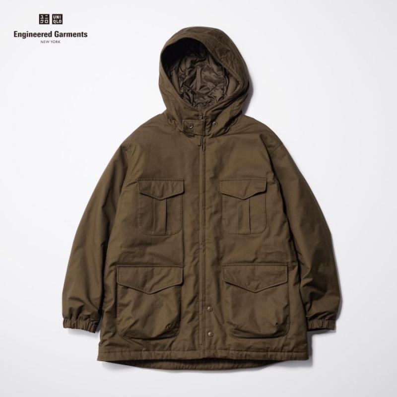 Uniqlo PUFFTECH Utility (HEATTECH) Jacken Damen Olivgrün | CJZX-71659