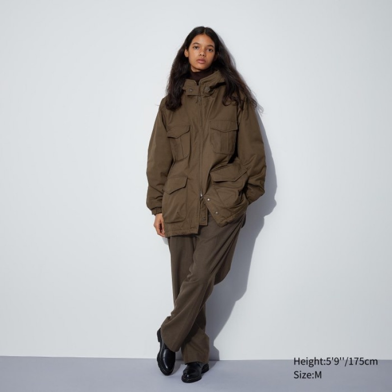 Uniqlo PUFFTECH Utility (HEATTECH) Jacken Damen Olivgrün | CJZX-71659