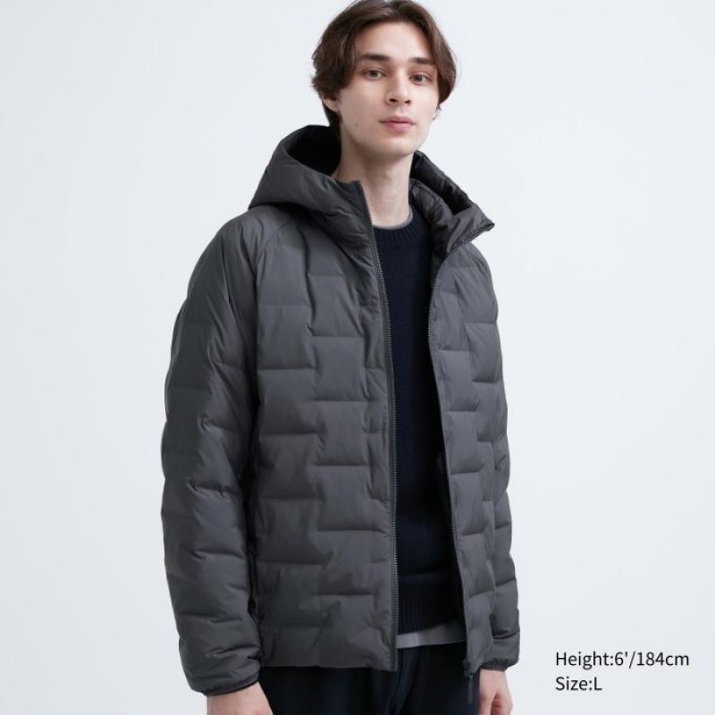 Uniqlo PUFFTECH (Warm Gepolstert) Parka Herren Dunkelgrau | ZYNO-43068