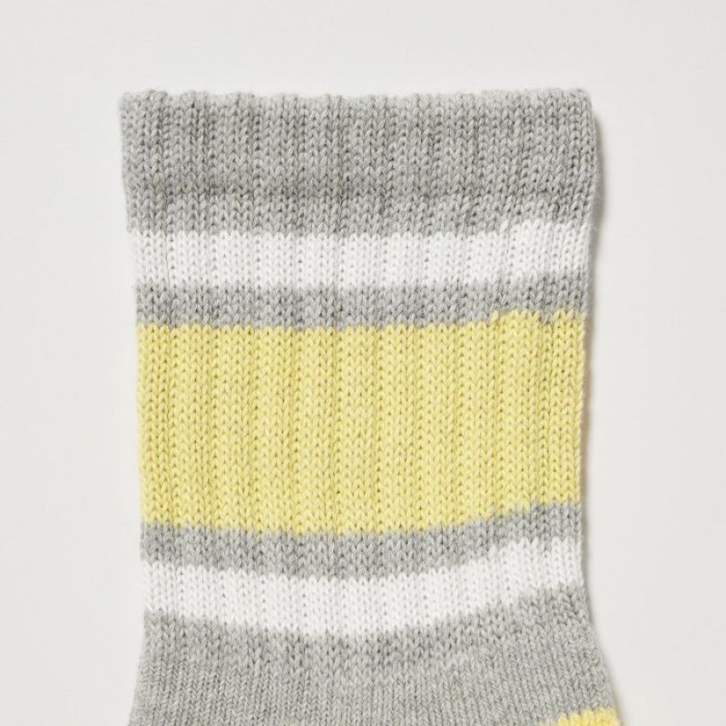 Uniqlo Pattern Gefütterte Half Socken Herren Weiß | DUCF-10924