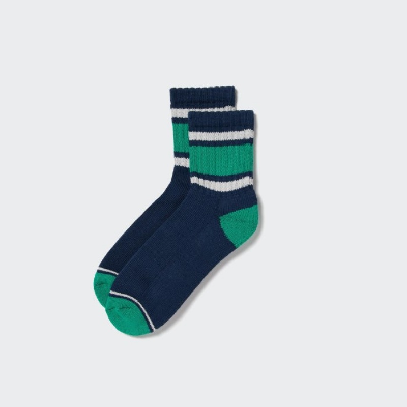 Uniqlo Pattern Gefütterte Half Socken Herren Blau | LPGT-62901