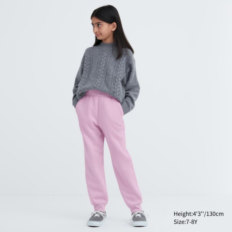 Uniqlo Pile-Gefütterte Jogginghose Kinder Rosa | RHYO-79602