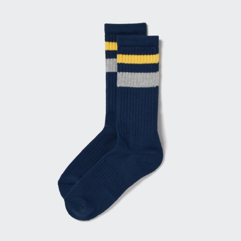 Uniqlo Pile Gefütterte Socken Herren Navy | JIMO-49260