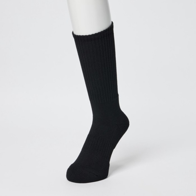 Uniqlo Pile Socken Herren Schwarz | YRTZ-43829