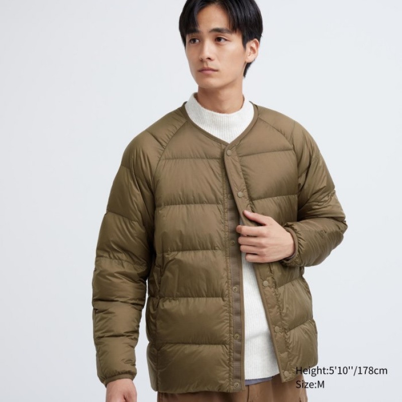 Uniqlo Recycled Daunenjacken Herren Braun | YPTV-95287