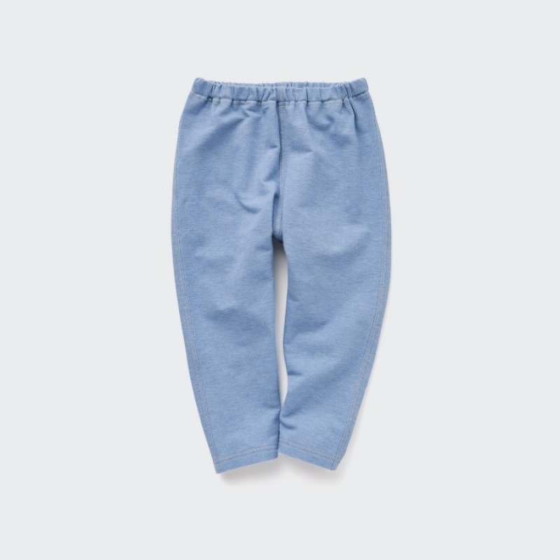 Uniqlo Relaxed-Fit (Denim-Like) Leggings Baby Blau | BTPA-10795