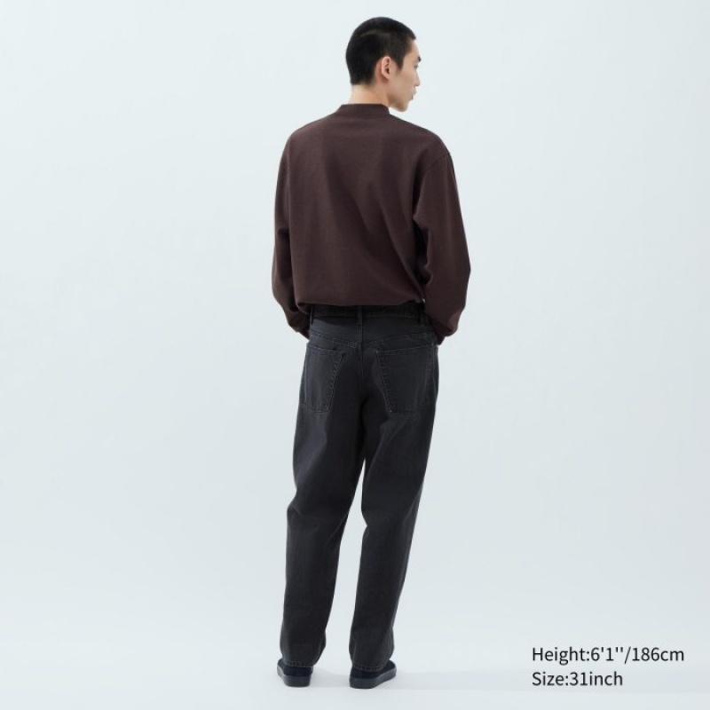 Uniqlo Relaxed Fit Jeans Herren Braun | GNRU-29178