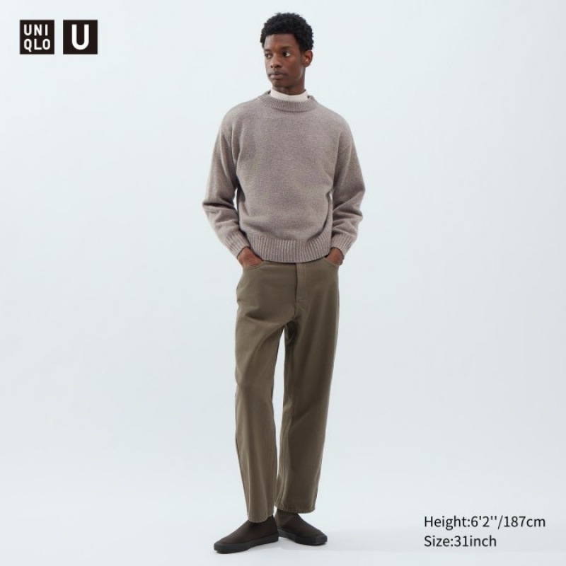 Uniqlo Relaxed Fit Jeans Herren Braun | GNRU-29178