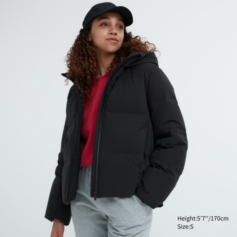 Uniqlo Seamless Daunenparka Damen Schwarz | LPXU-02145