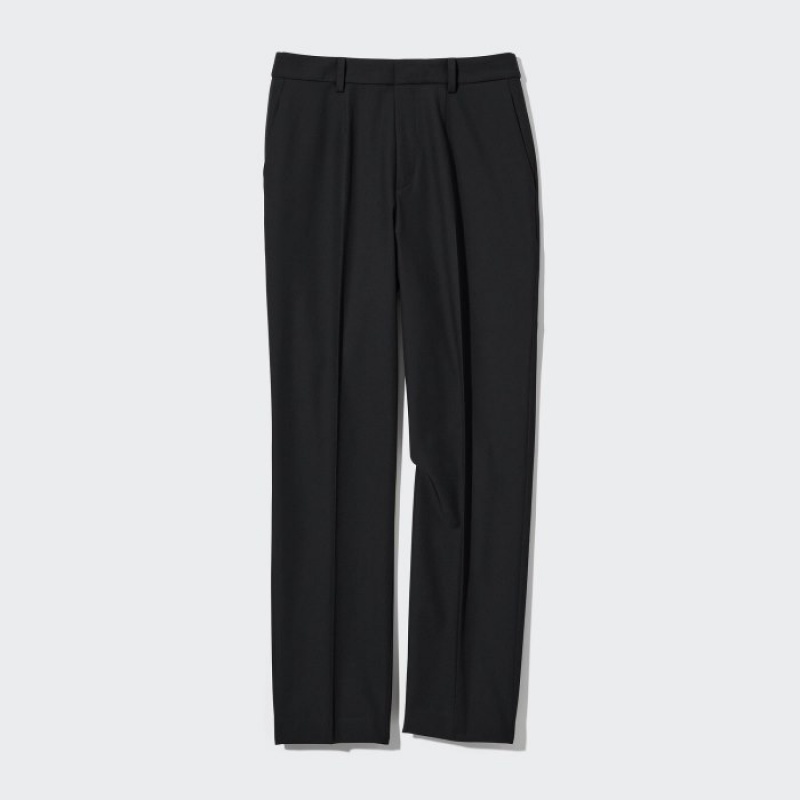 Uniqlo Smart Ankle (2-Way Stretch) Hose Damen Schwarz | GMFZ-08597