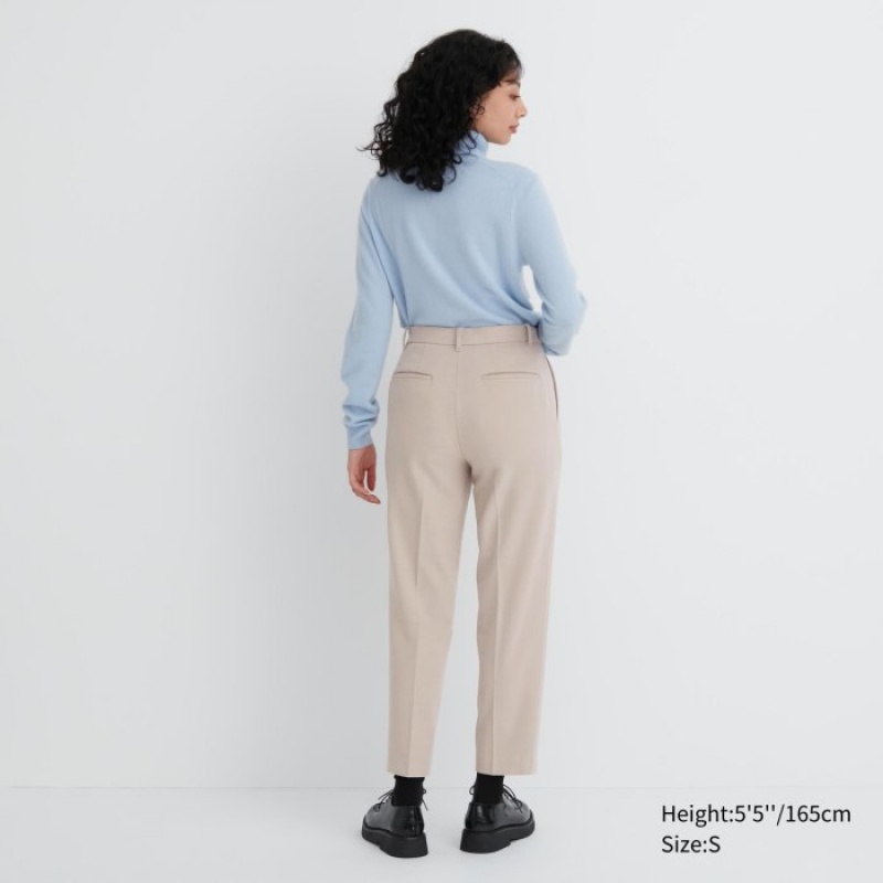 Uniqlo Smart Brushed Ankle Hose Damen Natural | UWFO-38297