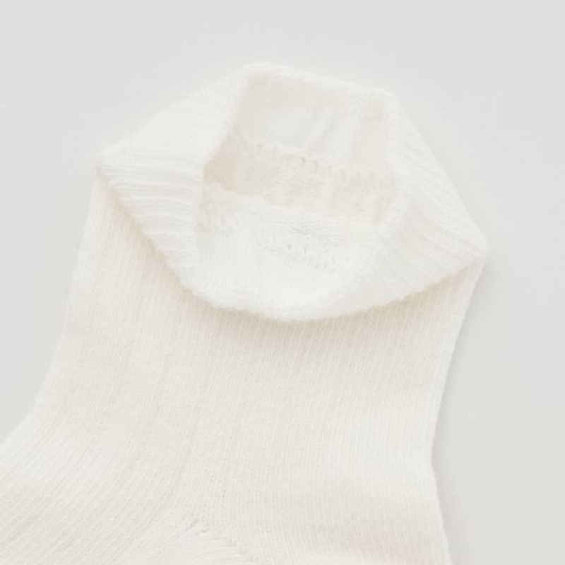 Uniqlo Socks (2 Pairs) Socken Baby Weiß | ESND-95083