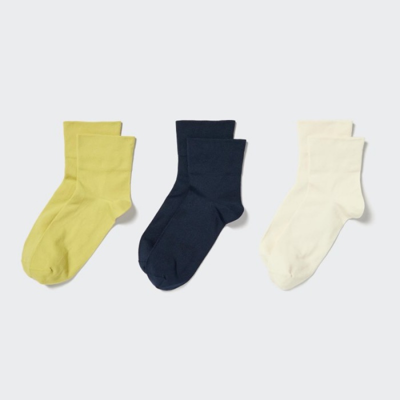 Uniqlo Socks 3 Pack Socken Damen Grün | JKVU-70436