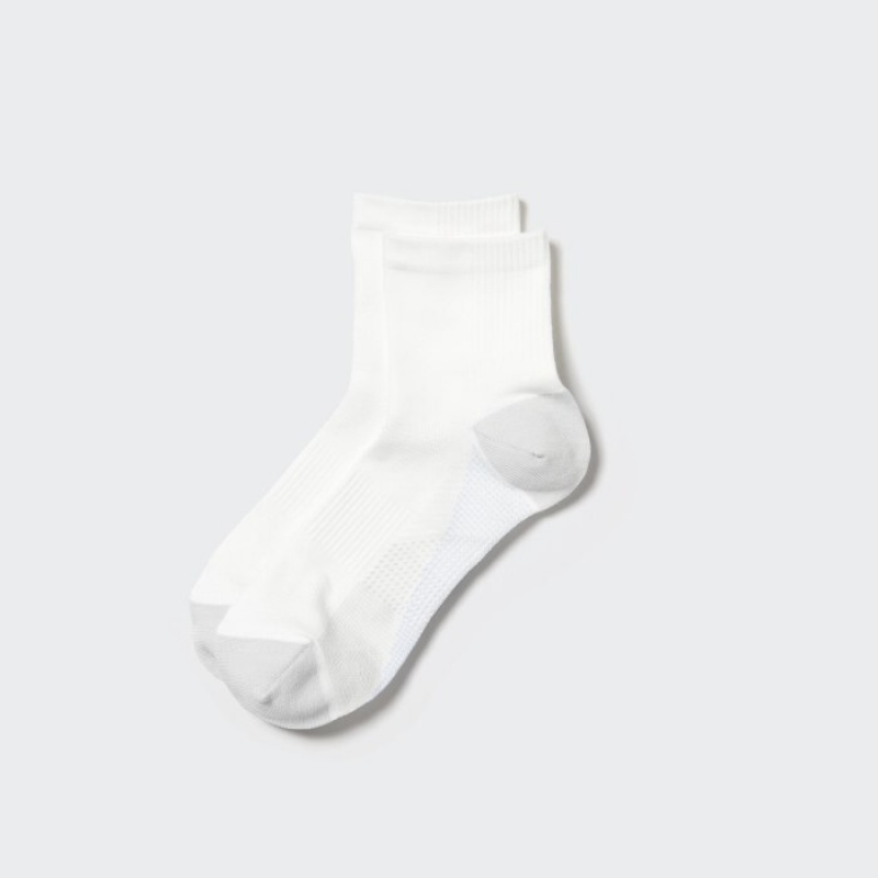 Uniqlo Sports Half Socken Herren Weiß | HDJT-75861