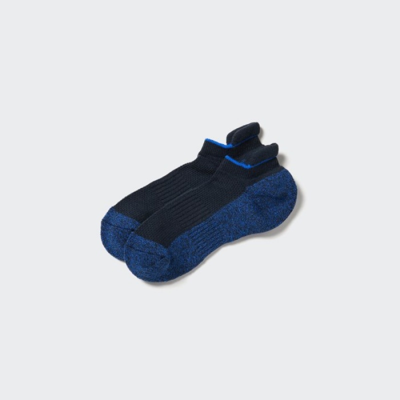 Uniqlo Sports Pile-Gefütterte Kurzes Socken Herren Blau | HFDV-82196