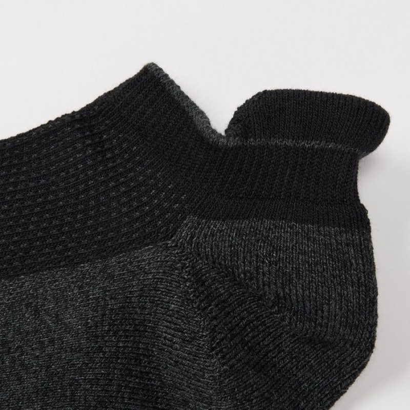 Uniqlo Sports Pile-Gefütterte Kurzes Socken Herren Schwarz | AHQT-06398