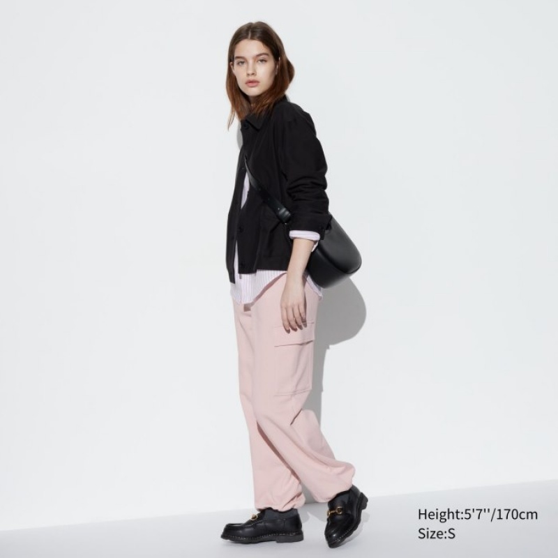 Uniqlo Sweat Cargo Hose Damen Rosa | DKZF-68319