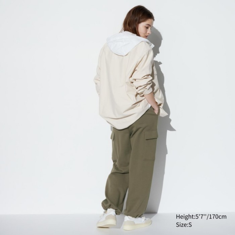 Uniqlo Sweat Cargo Hose Damen Weiß | OBVI-89432