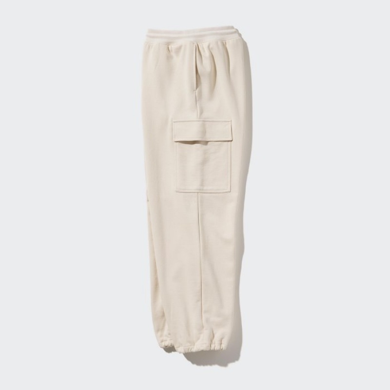 Uniqlo Sweat Cargo Hose Damen Weiß | OBVI-89432